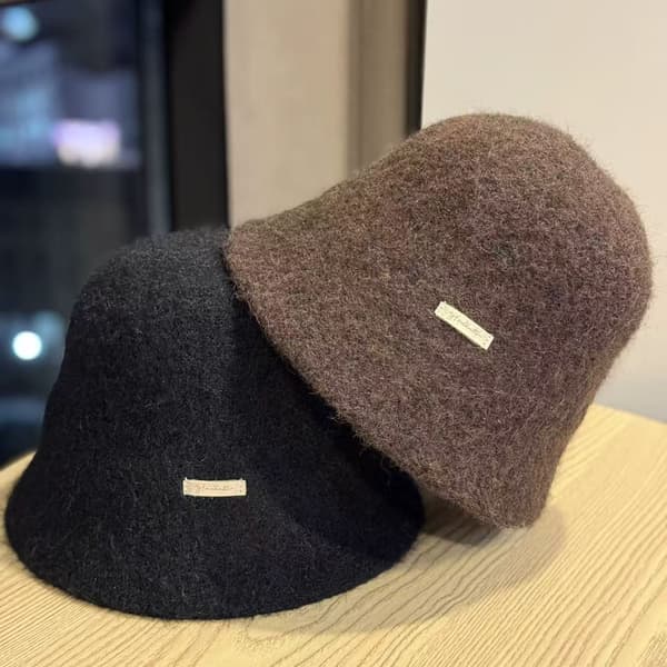 Höst & Vinter Fiskehatt - Mångsidig Bucket Hatt, Andningsbar & Varm Black Black