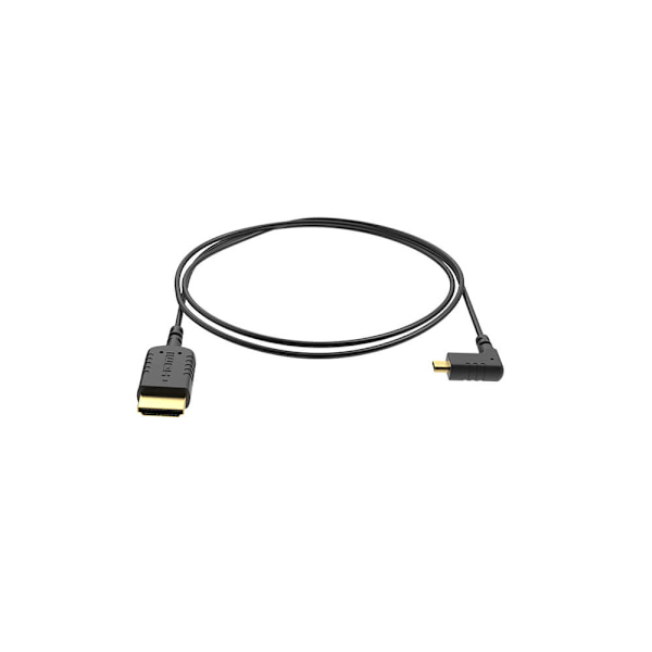 8SINN Kabel Micro HDMI-HDMI Vinklad Extra Tunn 40cm