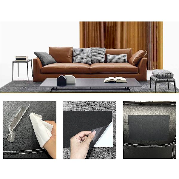 Självhäftande Reparationslappar för Tyg - 20x28 cm Beige