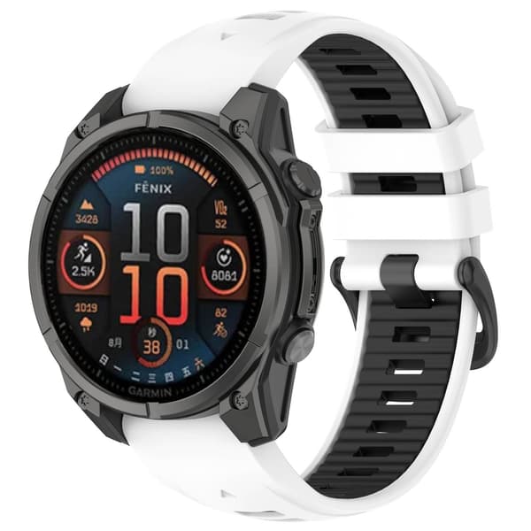 Silikone urrem til Garmin Fenix 8/Enduro 3/Fenix E 26 mm 26 mm