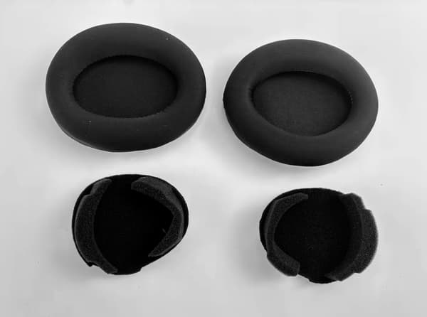 Erstatningsørepuder med pakninger og spænder til Sony WH-1000XM4 Black Black