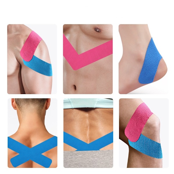 I-Shape kinesiologitejp (10-pack) Svart