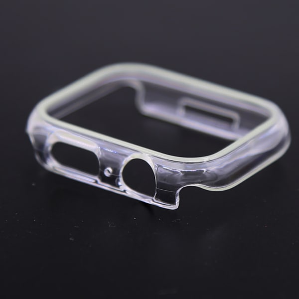 Självlysande fodral med skärmskydd Apple Watch Series 7/8 Vit