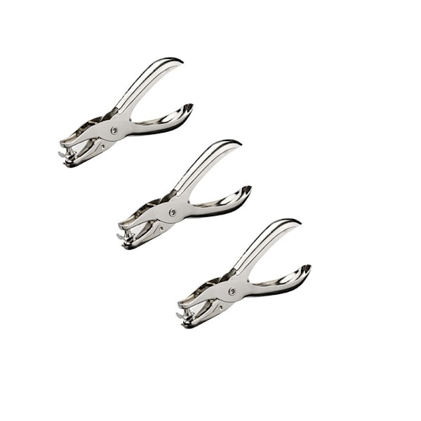 3-pack metallhålslag, enkelsålslagare för papper, hantverk, kontorsmaterial