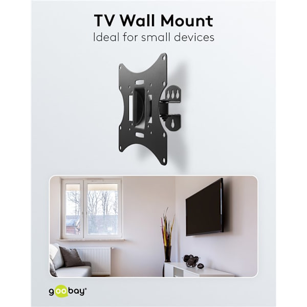 TV-väggfäste Basic TILT (storlek S)