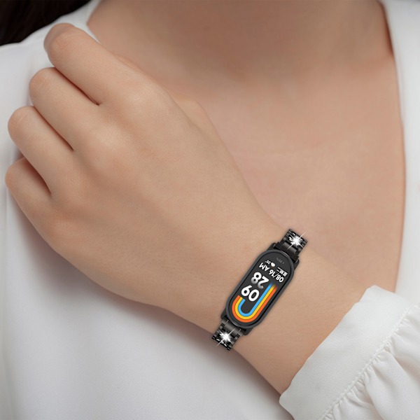 Xiaomi Klockband med Strass, 8/8NFC/9/9NFC Svart