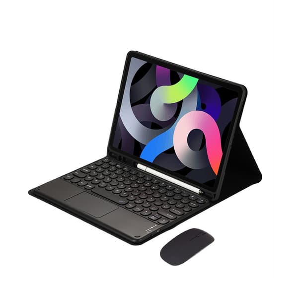 Sort Bluetooth Tastatur Etui med Touchpad - Kompatibel med Samsung Galaxy Tab A9+ 11-tommer