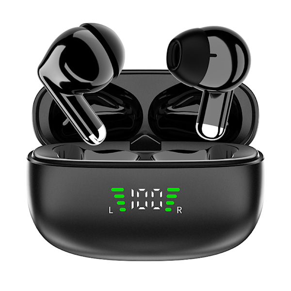 SP9X Sorte Bluetooth-øretelefoner: Støjreduktion og lang levetid