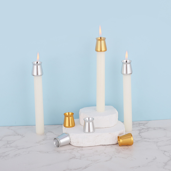 Ljusskydd, elegant ljustillbehör 4-pack Guld