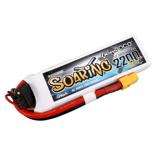 Gens Ace G-Tech Soaring 2200mAh 7,4V 30C 2S1P XT60 batteri