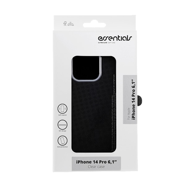iPhone 14 Pro TPU back cover, Transparent