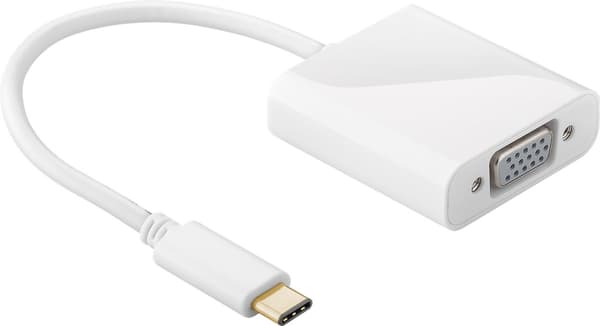 USB-C™-sovitin VGA, valkoinen