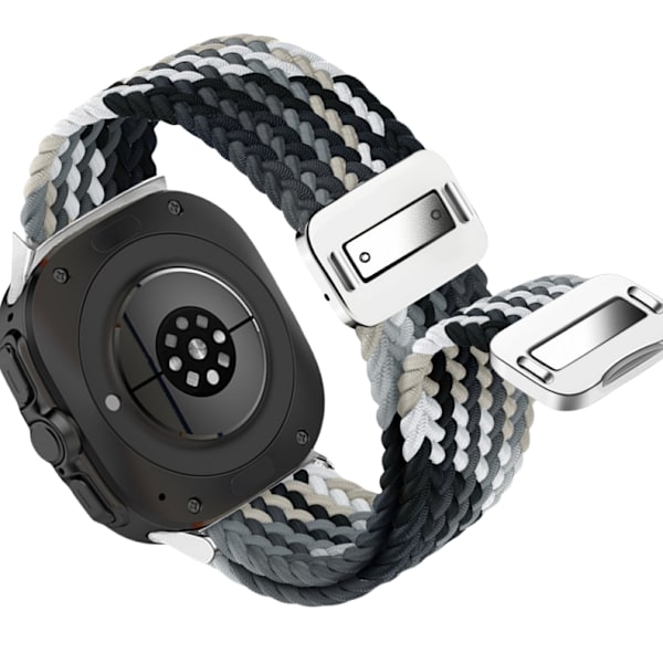 Samsung Watch 7 Ultra Elastic Woven Nylon Armband Grå