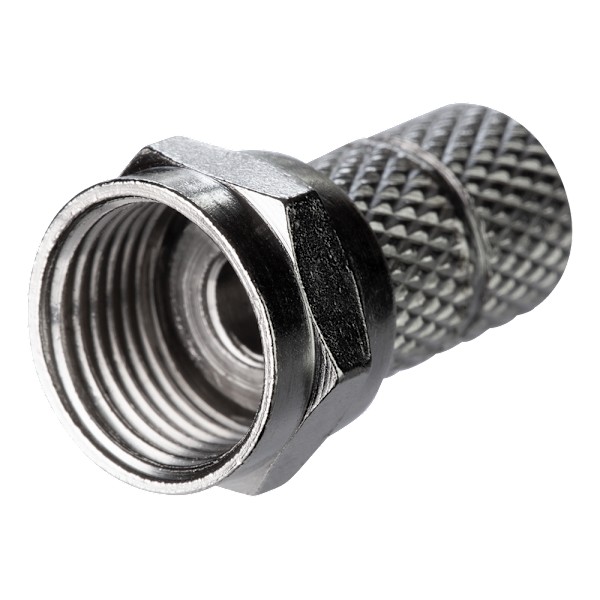 F-connector, male, 6.2mm RG59/antenna cable, screw mount, go