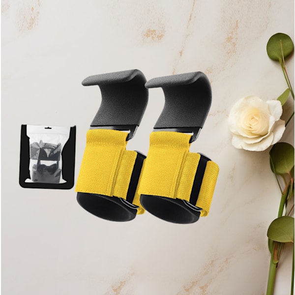 Opgraderede Løftegreb Stropper til Pull-Ups - 2 Pak Yellow Yellow