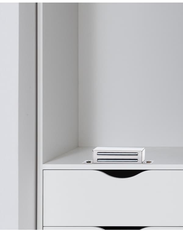 10 stycken skåpsug med kraftfull magnet stor storlek Silver Silver