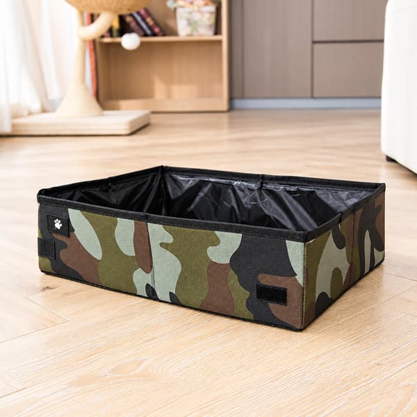 Hopfällbar kattsandlåda Camouflage L Camouflage L