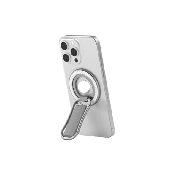 Magnetisk telefonholder med håndledsrem, 360° rotation og 180° bordstander Gray Gray