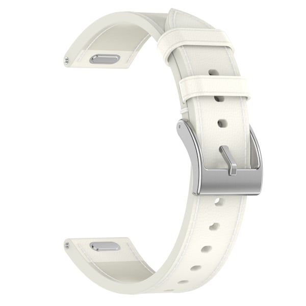 Premium Läderarmband för Huawei & Honor Klockor Vit 20 mm