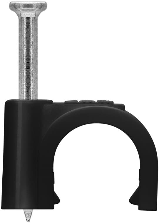 Kaapelikiinnike 9 mm, musta