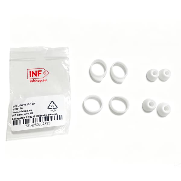 8-pack öronkuddar för Samsung SM-R170 Galaxy Buds White White