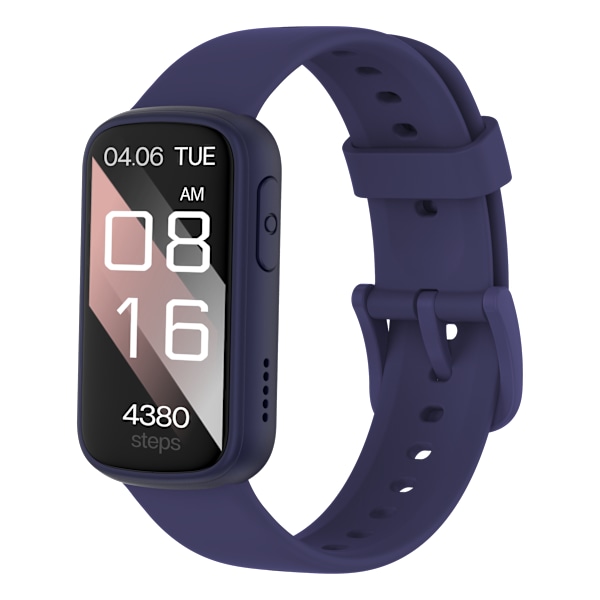 Smartwatch med EKG, puls- og blodtryksmåler, søvnmåler, skridttæller Mørkeblå