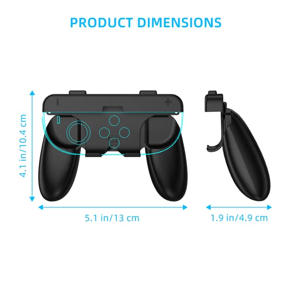 Ergonomiset mukavuuskahvat Nintendo Switch Joy-Cons -ohjaimille