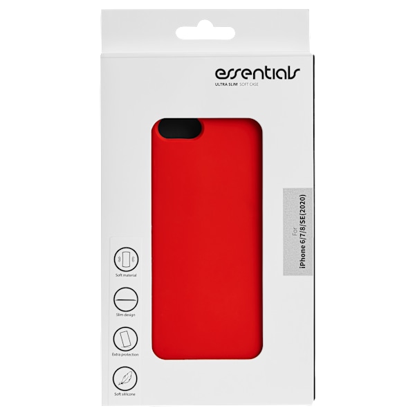 iPhone 6/7/8/SE (2020/2022) silicone back cov, Red