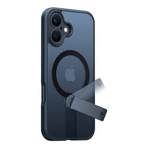 Torras Pstand Spin -kotelo iPhone 16:lle (musta)