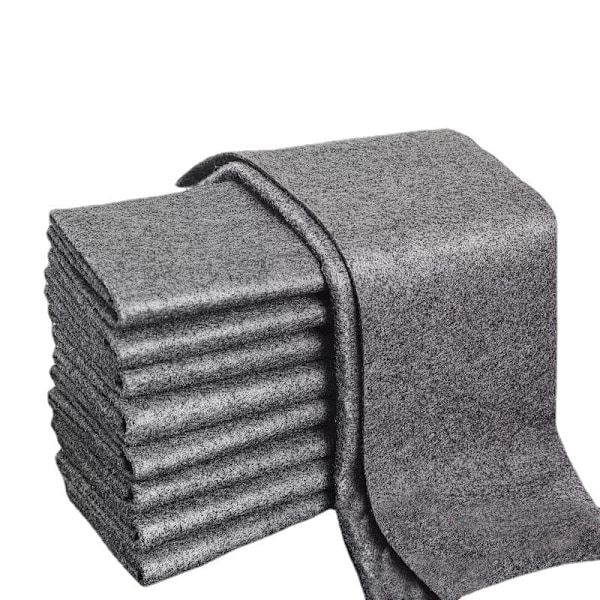 5-pakkaiset mikrokuituliinat lasinpuhdistukseen, nukkaamattomat, raidattomat, mustat 20 cm