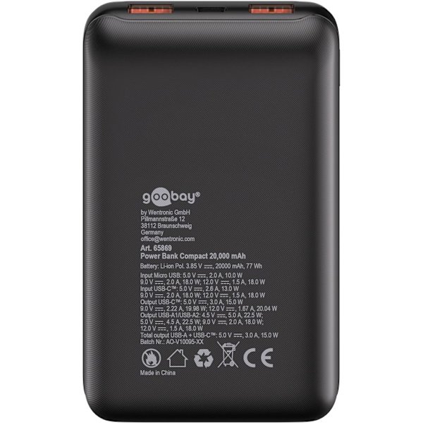 Powerbank 20.000 mAh