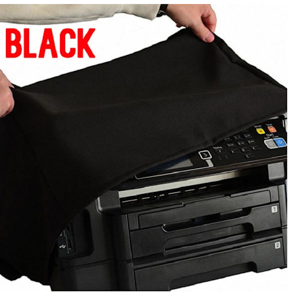 Sort Printer Støvdække - Beskyt Din Printer Mod Støv og Spild