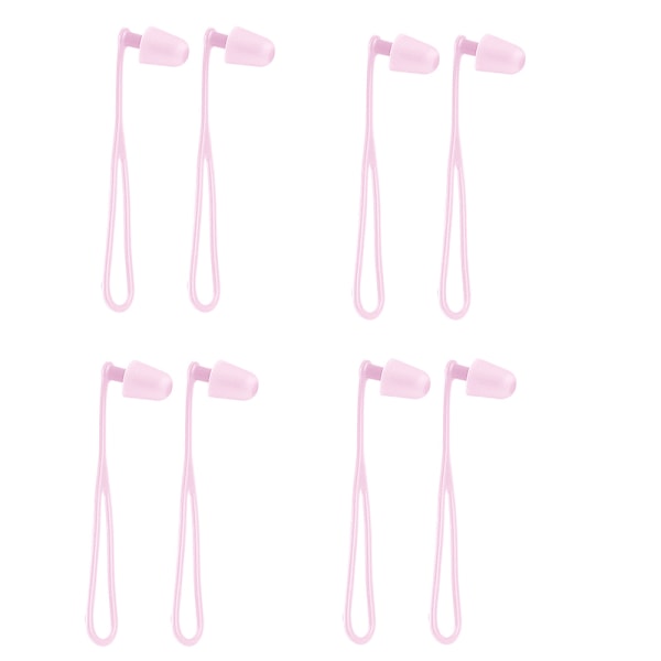Säkra och bekväma: 073 Öronproppar med snöre - 4 par Rosa
