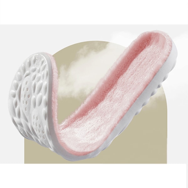 Talven lämpimät pohjalliset, hajua estävät ja kosteutta siirtävät 1 pari vaaleanpunaista XL