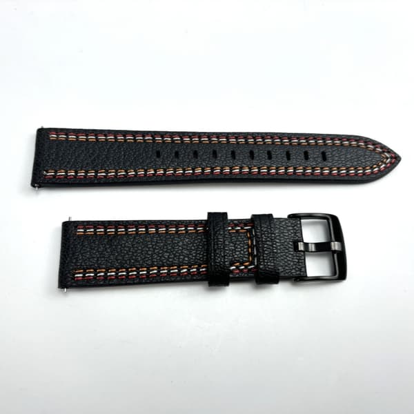 Nahkainen kellon ranneke HUAWEI GT3:lle Black 20 mm Black 20 mm