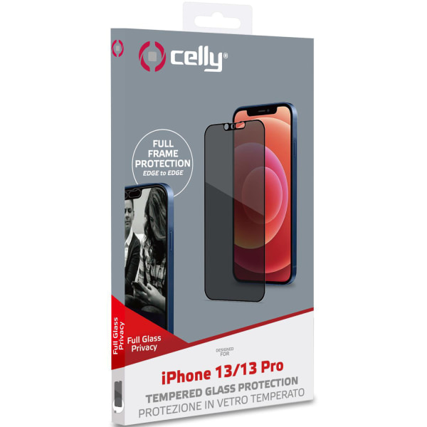Celly Skärmskydd Privacy Härdat iPhone 13 / 13 Pro