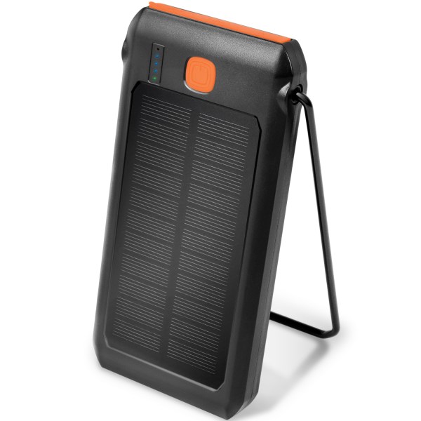 Solcells-Powerbank 10.000mAh PD 18W Svart