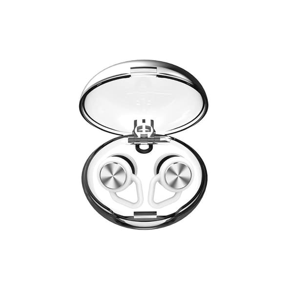Støjreducerende ørepropper - Bullet Head Pro - Rhombus Accessories - Perfekt til søvn, arbejde og rejser White + Silver White + Silver