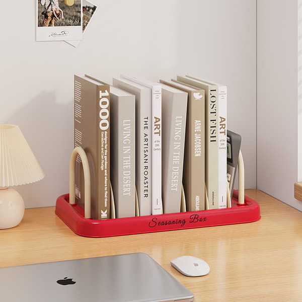 Krydderireol Organizer Køkkenbordplade Organizer Red Red