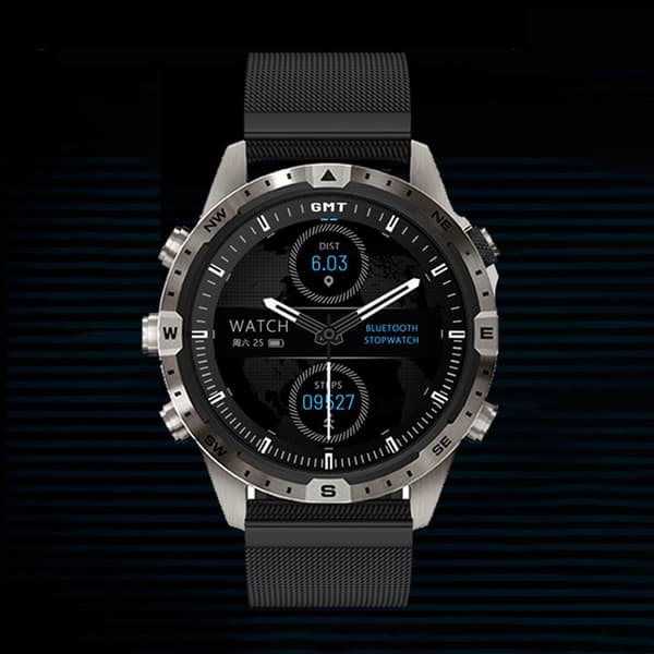 GT45 Smartwatch med puls-, blodtryks- og temperaturmåling