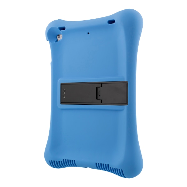 Silicone case, for all 10.2"-10.5" iPads, stand, blue
