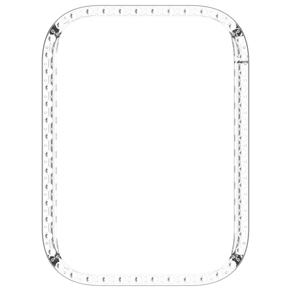 Xiaomi Mi Band 9 Pro-fodral med diamanter, PC-skydd Transparent