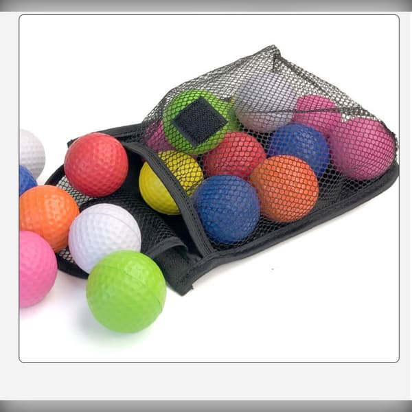 2-Pack Golfboll Förvaring Nätväska - Portabel Nylonpåse med Krok