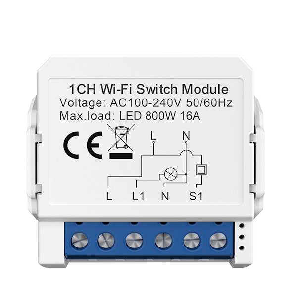 Smart WiFi Switch Module - Kontrollera lampor var som helst