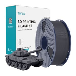 Sunlu PLA+ High-Speed-filament 1,75 mm, grått PLA+-filament för FDM 3D-skrivare