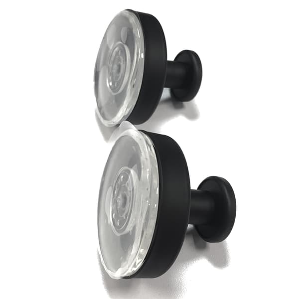 Kroge med sugekop, 2 stk Black Black
