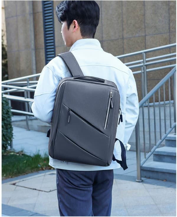 Business Commute 3-Piece Backpack Set , Lightweight Grey Grey
