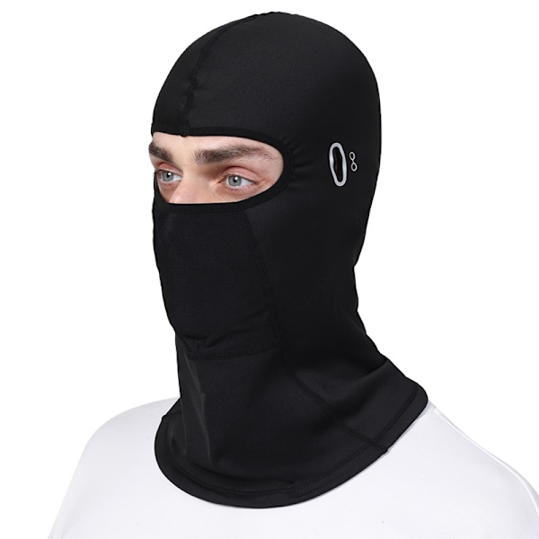 Lång cykelmask för kallt väder Svart