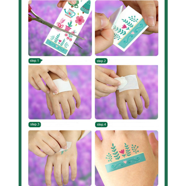 Väliaikaiset vedenpitävät tatuoinnit, 14 kpl Käärme