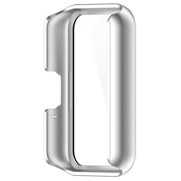 Skal med skärmskydd i härdat glas för Samsung Galaxy Fit 3 (SM-R390) Silver